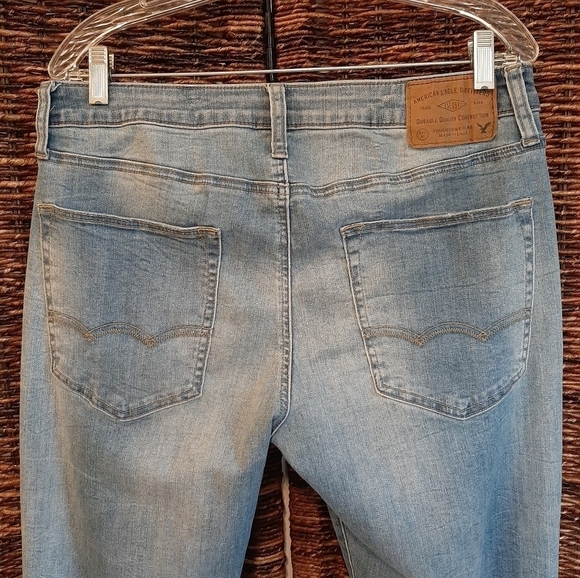 American Eagle Outfitters Extreme Flex Slim Straight Men's Jeans 34 x 34 AEO - Picture 3 of 10